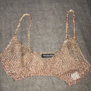 Fashion Nova Gold Bralette